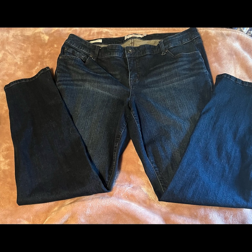 torrid Dark Wash Boyfriend Jeans - Dark Blue